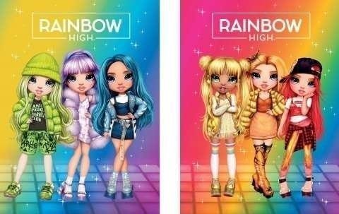 Notebook A5/16K Check Rainbow High (10Pcs) Astra