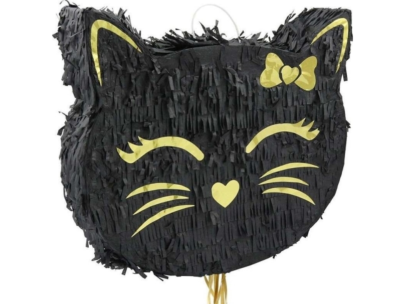 Katt piñata svart 35x7,5x37 cm | Leksaker - Rollek - Annan hushållslek | GameStuff