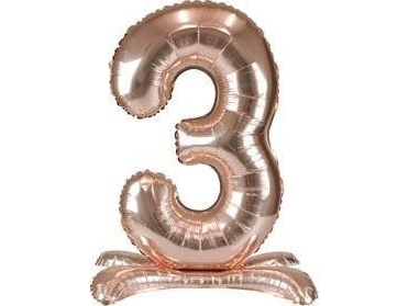Stående Folieballon Rose Gold 90 Cm