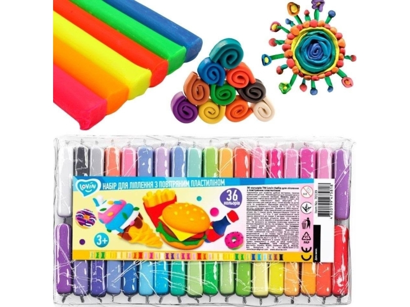 Knetmasse-Set 36 Farben 70139