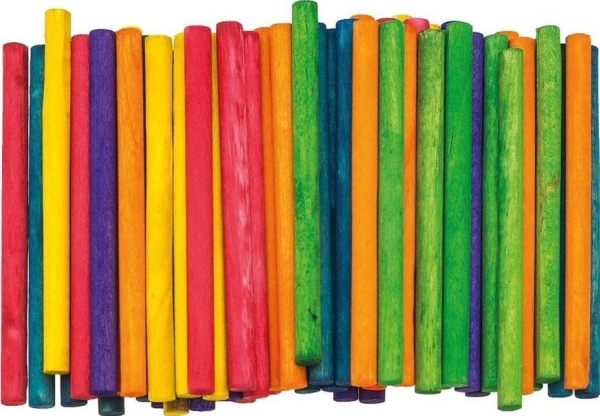 Creative sticks runda 10 cm x 6 mm 50 st | Skrivredskap - Andra skrivinstrument - Övriga skrivredskap | GameStuff