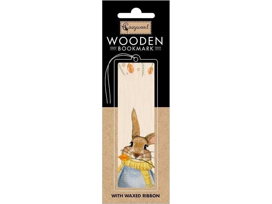 Bogmærke i træ med påskehare EDUKAMP