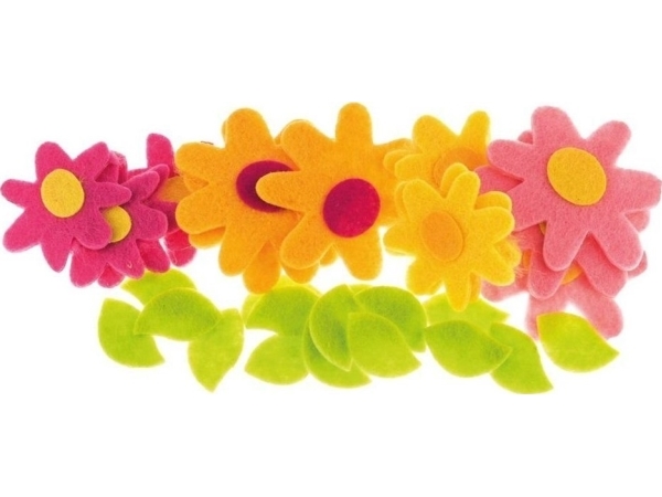 Filtstickers Flowers (30 st.) | Papper & Emballage - Märkning - Namnbrickor | GameStuff