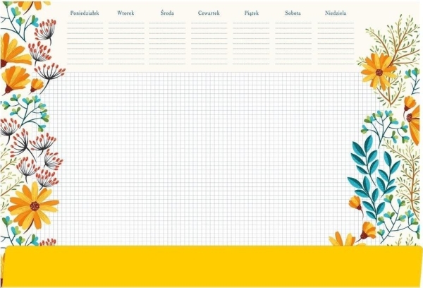 Skrivebordsblok notebook B3 - blomster EDUKAMP