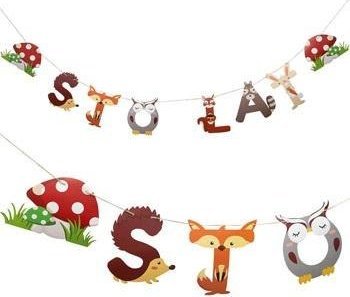 Girland Happy Birthday Waldtiere 250Cm Edukamp