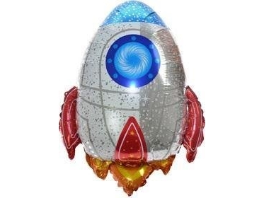 Folieballon Raket 53 Cm