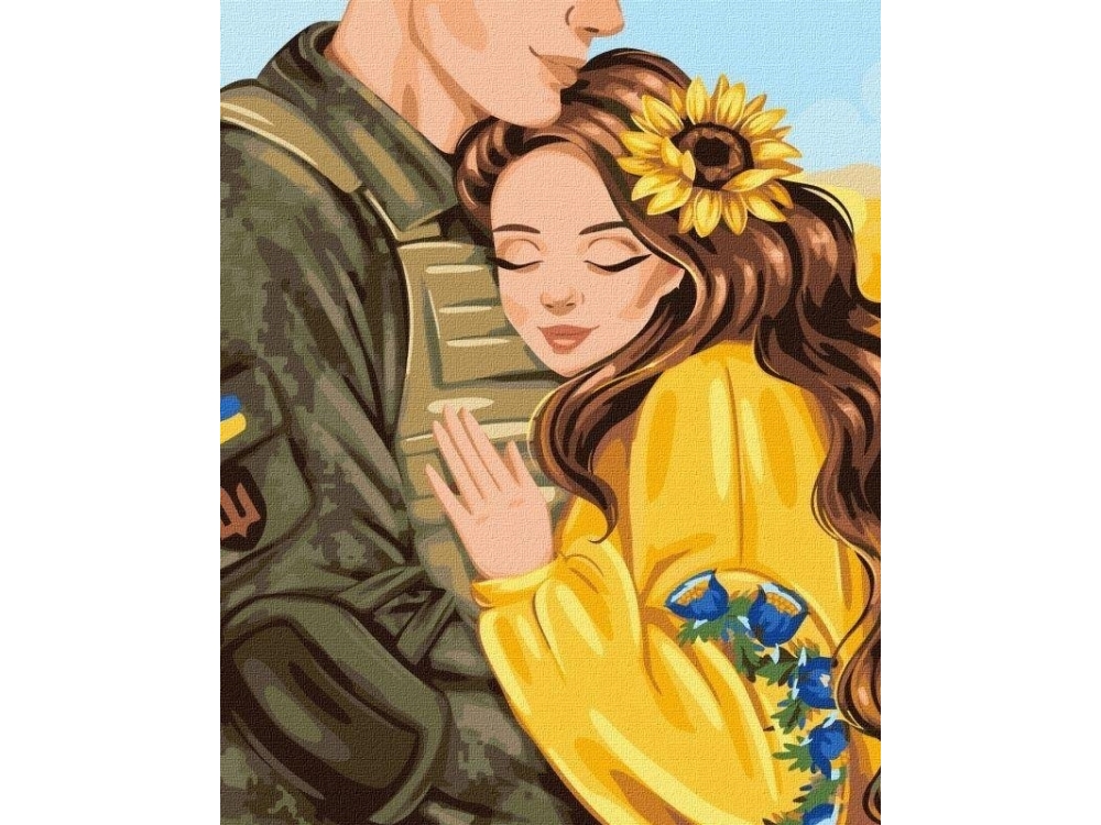 Painting by numbers - Dearest hugs 40x50cm