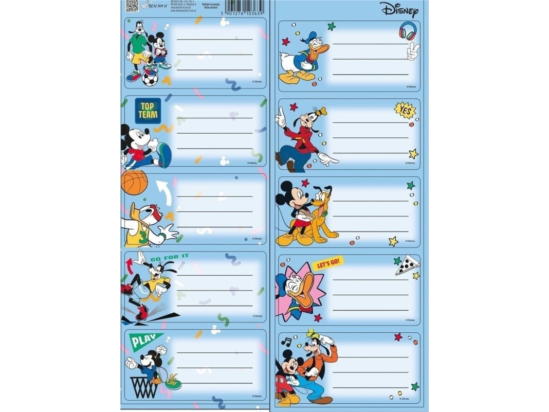 Mickey Mouse Notesbog Klistermærker Edukamp