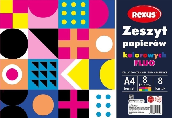 Fluo Farvet Papir Notesbog Eksemplarer Edukamp