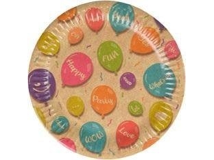 Pappteller Kraft Luftballons 12Pcs Edukamp