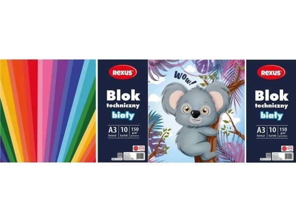Teknisk Blok A3/10K Hvid Edukamp