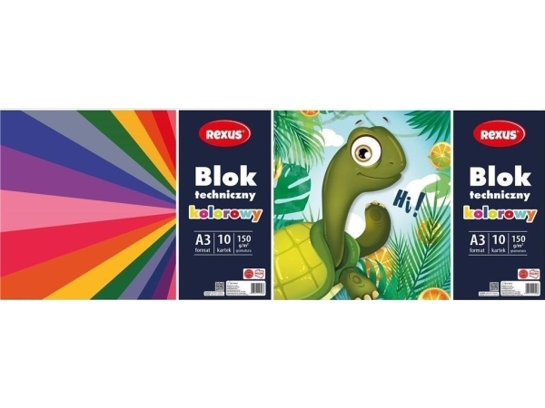 Beniamin teknisk blok A3/10K farvet