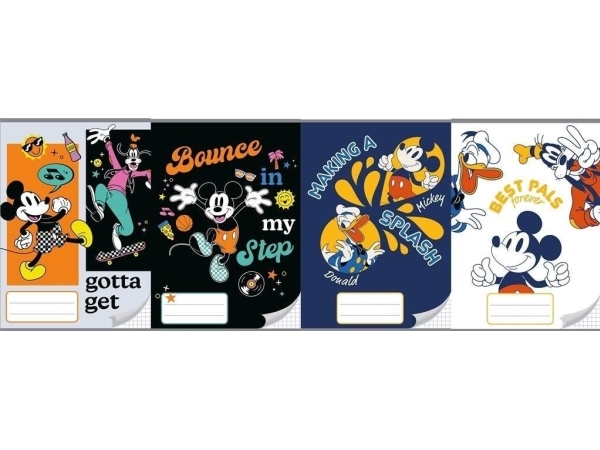 Beniamin notesbog A5/16K linia, tredobbelt kolonne, Mickey (20 stk)