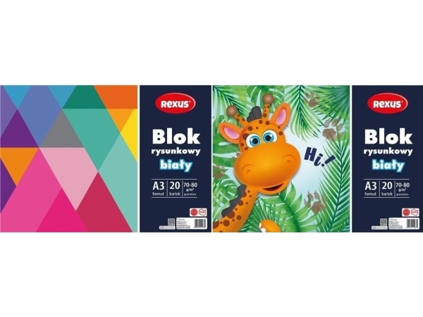Tegneblok A3/20K Hvid Edukamp