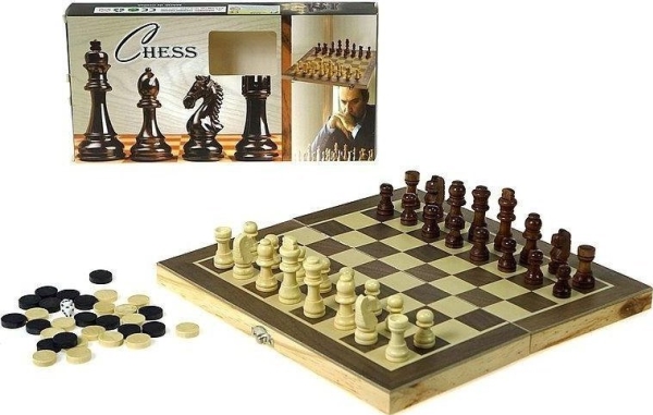 Edukamp Holzschach Und -Damespiel