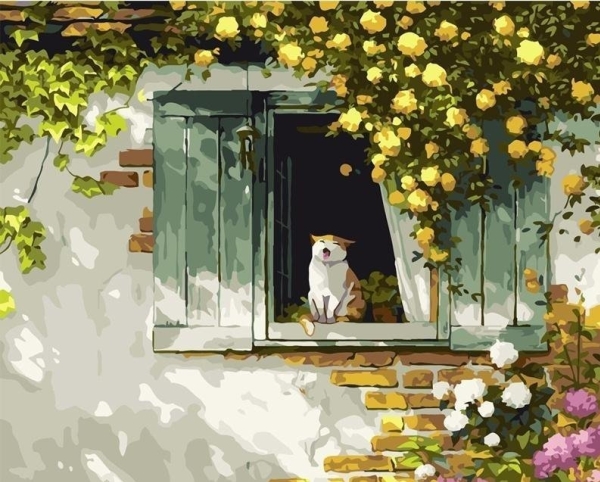 Male-selv efter tal 40x50 Cat