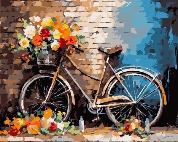 Mal efter tal 40x50 Bicycle