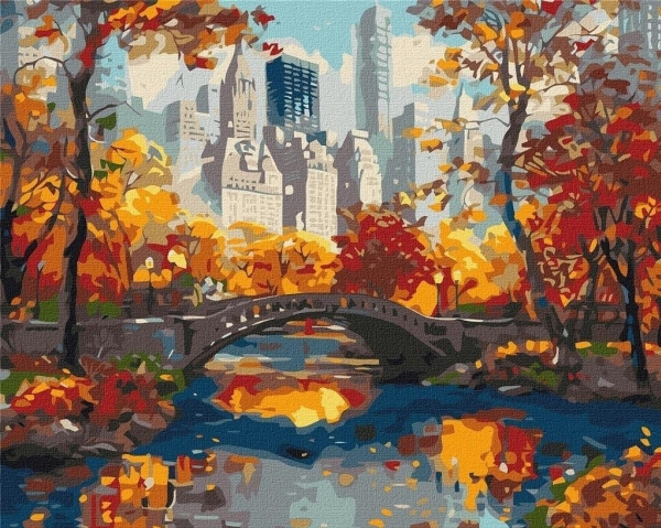 Painting By Numbers - Golden Park 40X50cm