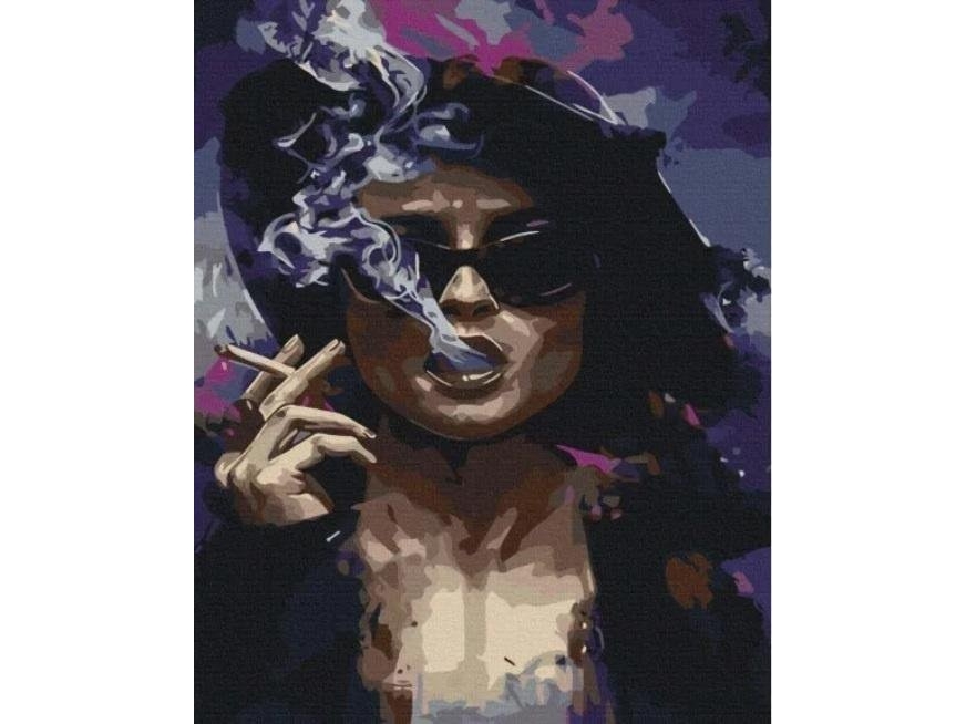 Painting by numbers - Lady with a cigar 40x50cm | Skola & Hobby - Konstmaterial - Dukar | GameStuff