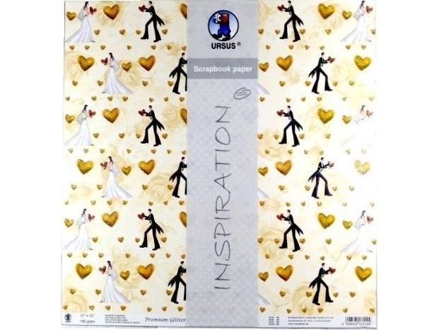 Wedding Scrapbooking Paper 1 5 Sheets