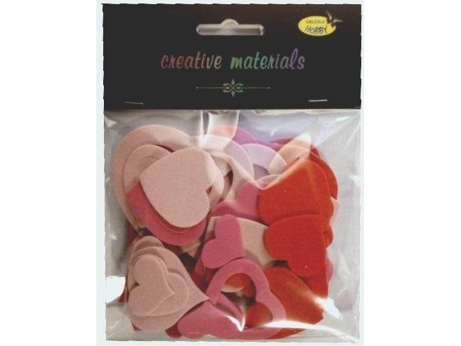 Self-Adhesive Foam Hearts 66Pcs