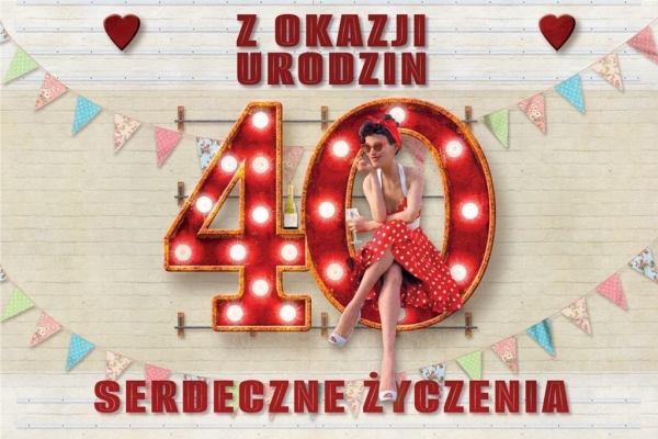 Geburtstagseinladung 40 (10 Stk.) Edukamp