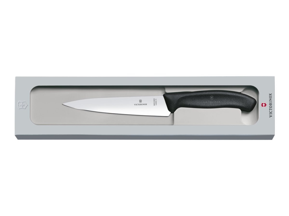 Victorinox V-6.80 03.15B Küchenmesser Fibrox Küchenbesteck, Schwarz, 15 Cm (V-6.80 03.15B)