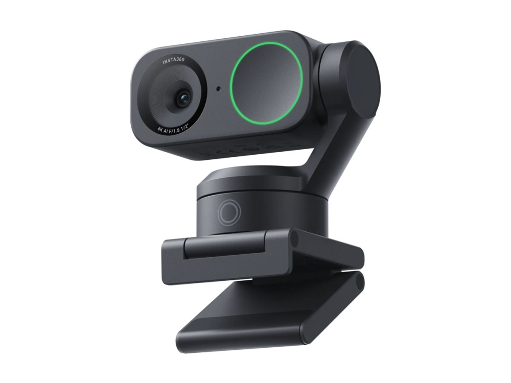 Insta360 Link 2 Webcam Panonering / Hældningsvinkel Farve 4096 X 2160 Audio H.264 Mjpeg Dc 5 V