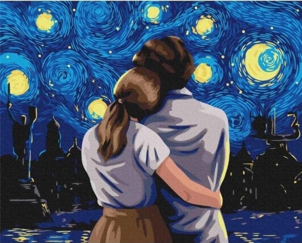 Painting by numbers - Evening under the stars. 40x50 | Skola & Hobby - Konstmaterial - Dukar | GameStuff