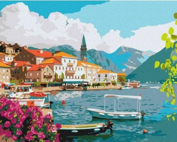 Mal efter tal - Summer in the Bay 40x50 cm