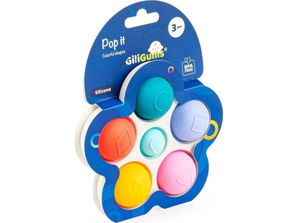 Pop It Beißring In Bunten Formen