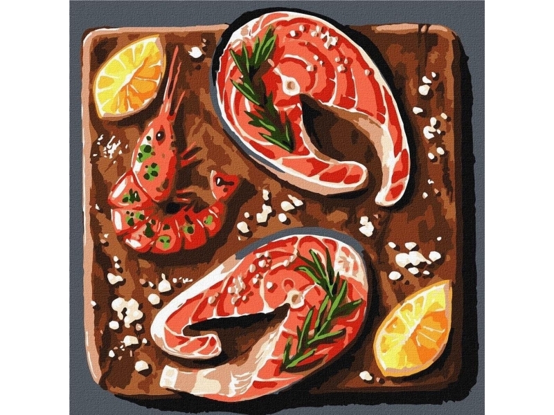 Malen Nach Zahlen - Maritime Delikatesse 30X30cm