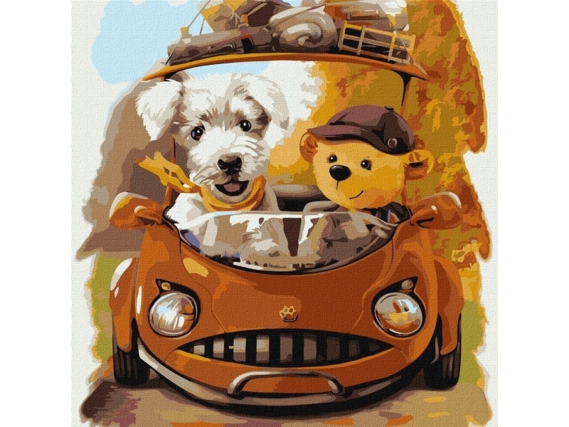 Painting By Numbers - Friendly Journey 40X40cm
