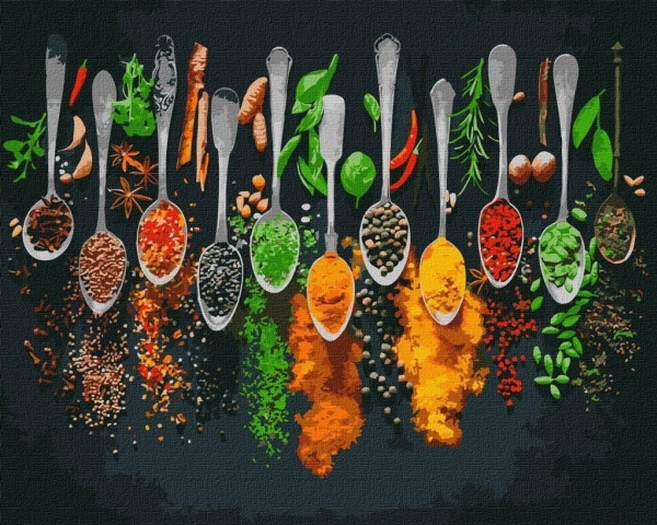 Painting By Numbers - Spices Of The World 40X50cm