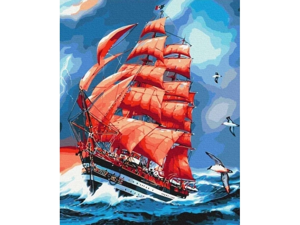 Painting By Numbers - Scarlet Sails 40X50cm