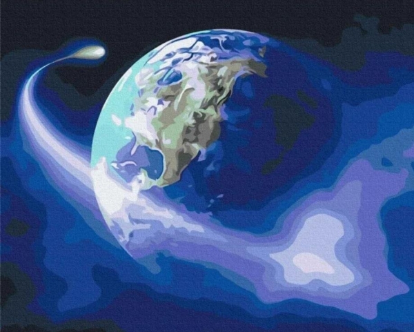 Mal Nach Zahlen - Satellit 40X50 Cm