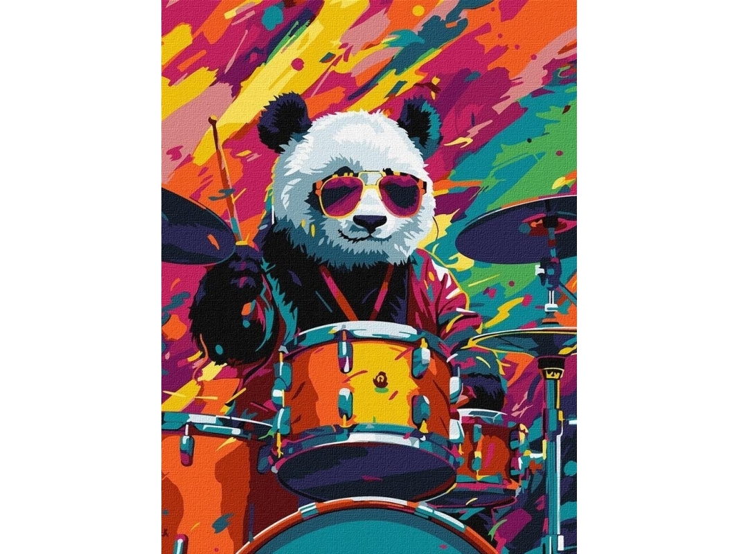 Painting By Numbers - Percussionist 30X40cm