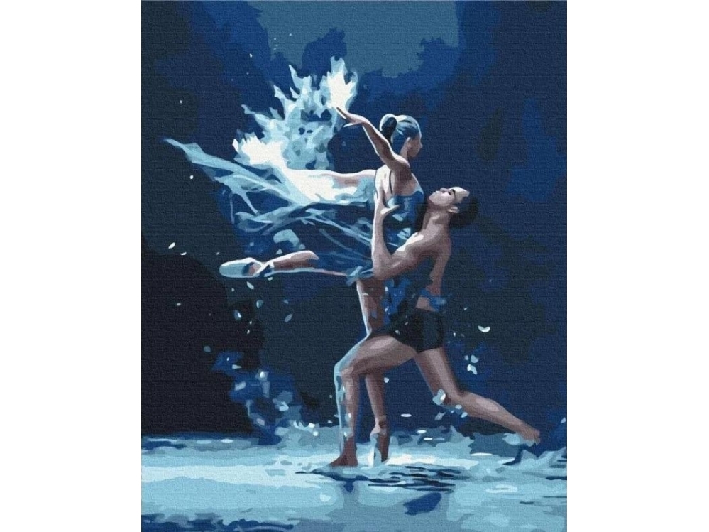 Maalaus numeroiden mukaan - Elementin voittaminen 40x50cm