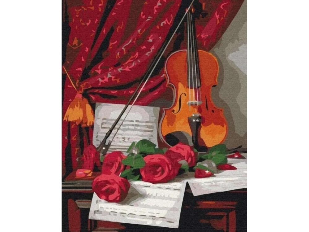 Painting by numbers - Music of flowers 40x50cm | Skola & Hobby - Konstmaterial - Dukar | GameStuff
