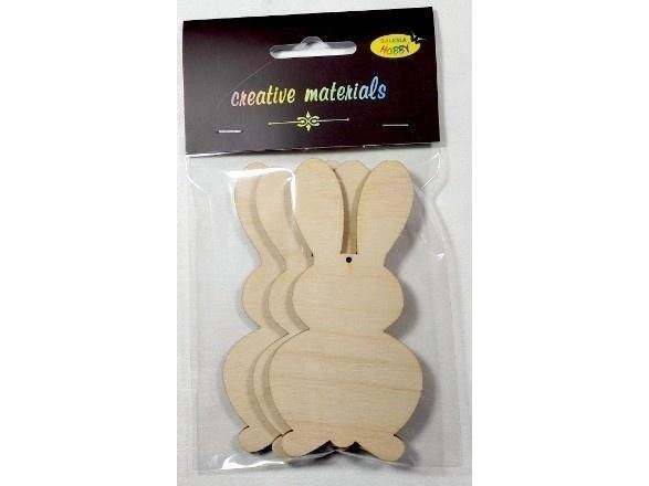 3mm plywood pieces for decorating rabbit 3pcs