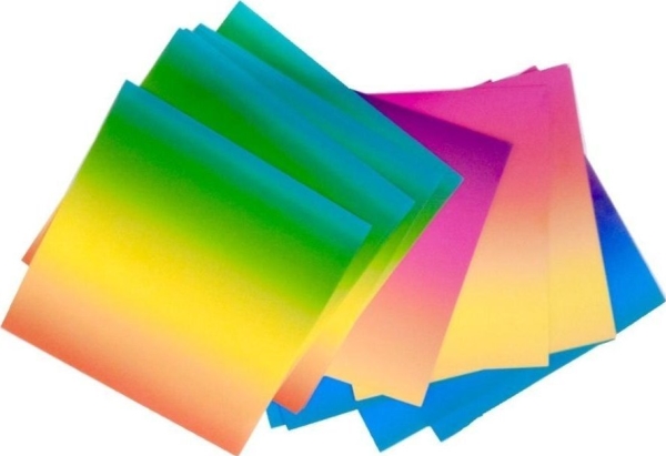 Origami Tęczowe 100G 10X10cm 50 Ark Edukamp