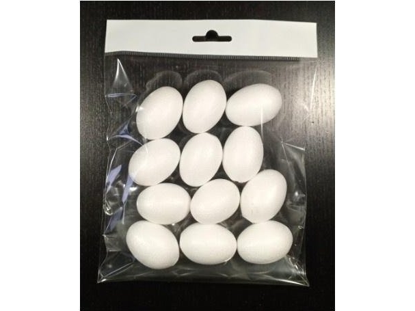 Styrofoam egg 45mm 12pcs