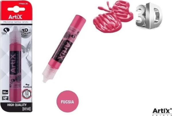 3D Fuchsia Strukturfarbe 30Ml Edukamp