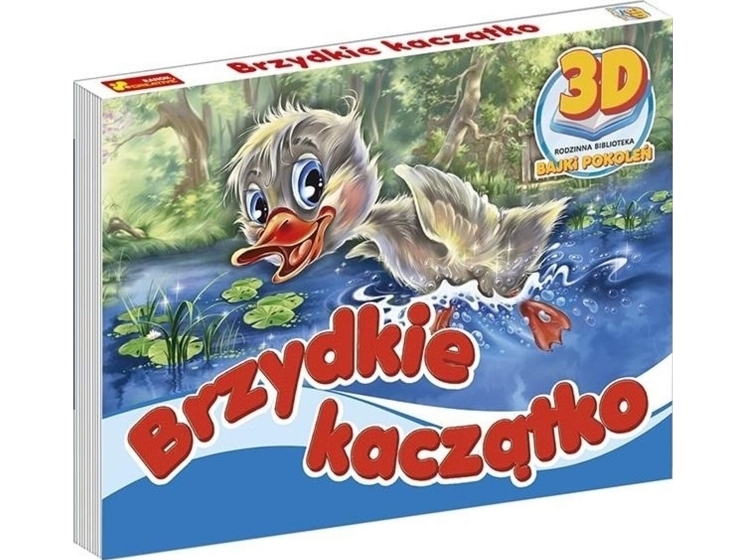 3D-bog Ugly Duckling-eventyr med en moralsk fold-ud