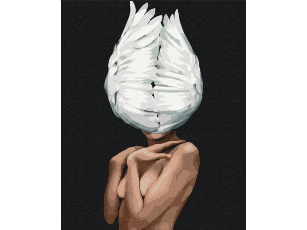 Painting by numbers - Feathers in the head 40x50cm | Skola & Hobby - Konstmaterial - Dukar | GameStuff