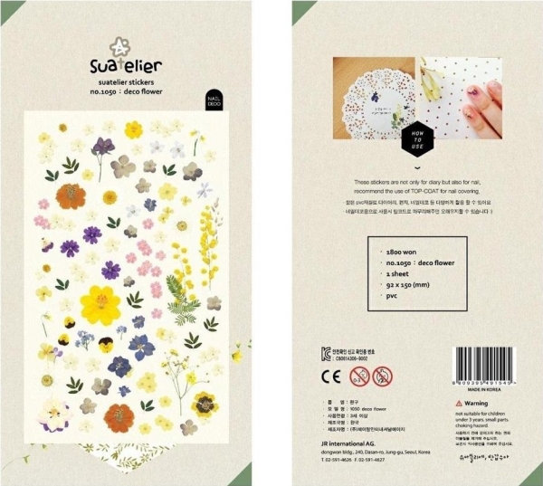 Deko-Blumenaufkleber