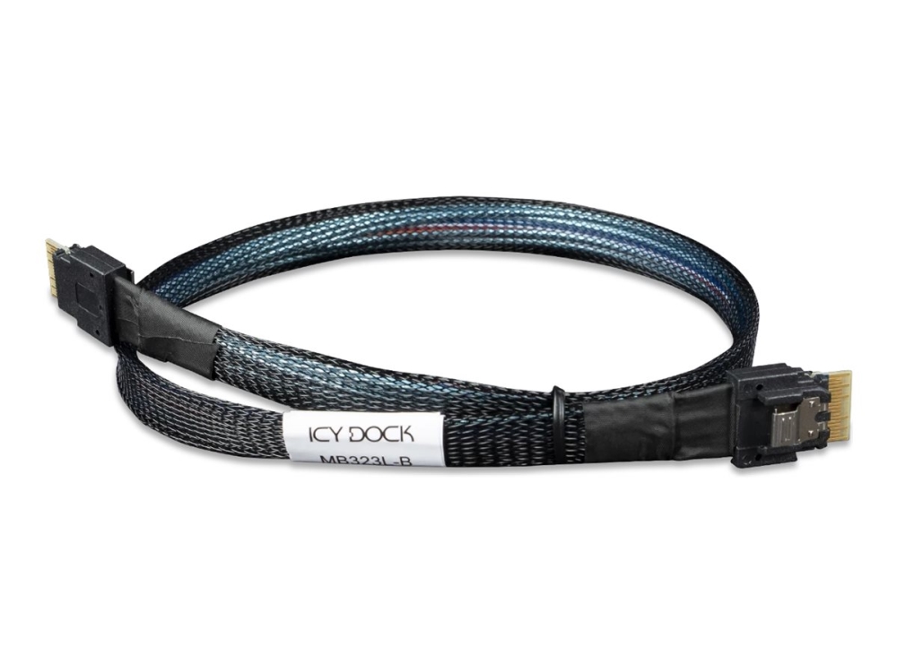 Icy Dock Mb323l-B, 0,5 M, Slimsas 4I Sff-8654, Slimsas 4I Sff-8654, Gerade, Gerade, Männlich/Männlich