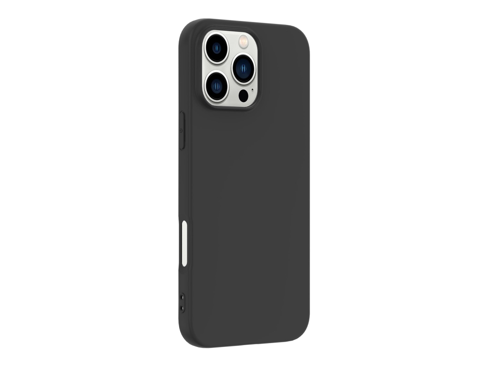Estuff Infinite Vienna - Bagsidecover Til Mobiltelefon - 100% Genbrugeligt Plast - Termoplastisk Polyuretan (Tpu) - Sort - For Apple Iphone 16 Pro Ma