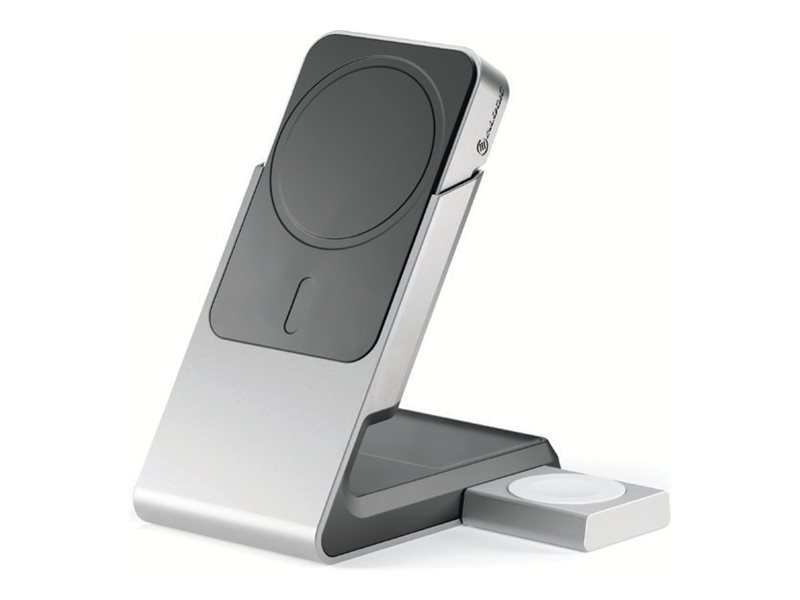 Alogic Matrix+ - Trådløs Opladningsstander + Ac-Strømadapter - 15 Watt - 3 A - Fast Charge - 3 Output-Stikforbindelser (Magnetisk, 24 Pin Usb-C) - So