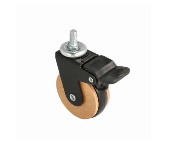 Castor Siso Hadrian Ø 6.2 cm med bremse brun/sort